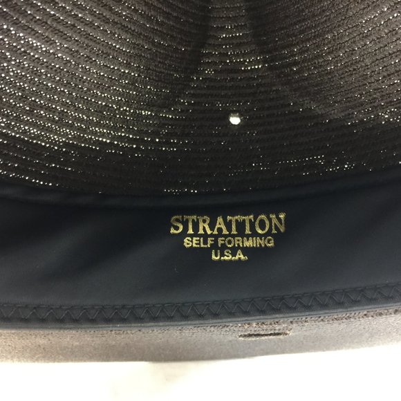 Stratton Hat Straw Brown 7 3/8  Trooper Police - Picture 10 of 14